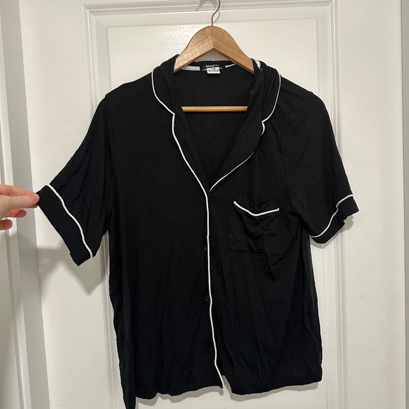 Sleep Riot | Women’s 3 Piece Modal Pajama PJ Set Shirt Shorts Pants Size Large - Picture 2 of 11